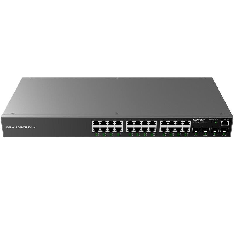 SWITCH ADMIN GRANDSTREAM GWN7803P  L2+ 24x1000 POE+ 360W 4-SFP 